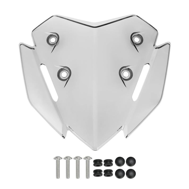 Extension pare-brise moto pour X-Max 300 2023 avec déflecteur d'air de spoiler en ABS noir