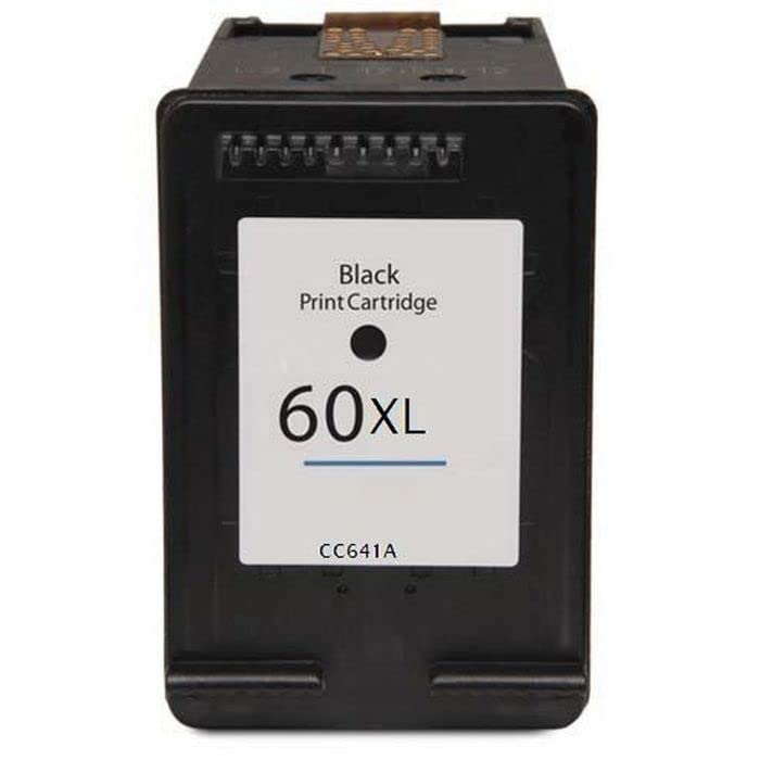 Remanufactured Black High Yield Ink Cartridge Replacement for HP 60XL