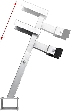 vidaXL Boat Trailer, Zinc-Coated Steel Boat Trailer, Boat Trailer Bow Support Winch Stand with Adjustable Height, Boat Winch Stand, 1102-2205 lb