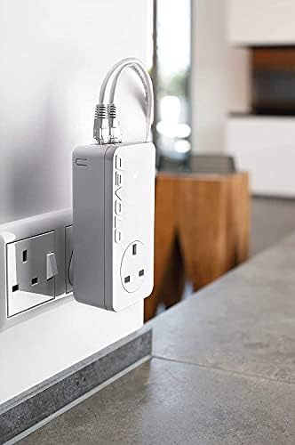 Devolo Dlan 550 Duo+ Se Powerline Kit (500 Mbps, 2x Homeplug Plc Adapters, 2x Lan Ports, Pass-Through, Ethernet Access Over Powerline, Internet Extension) Exclusive To Amazon