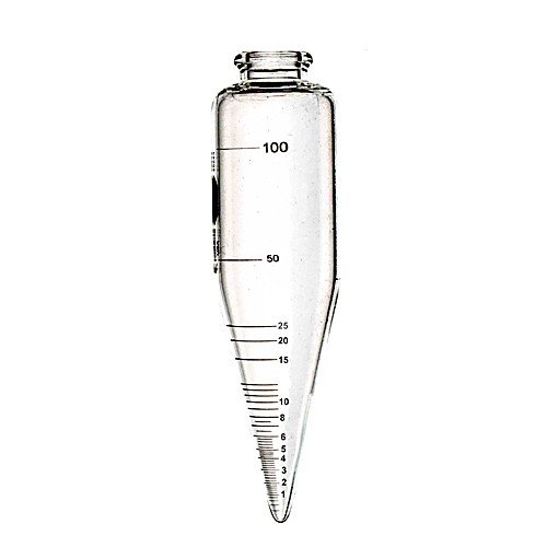 45243LF-200 Lazer-Fused Petroleum Centrifuge Tube, 6" Short Cone, 100 m Capacity, 45 mm ID, 165 mm OD (Pack of 6)