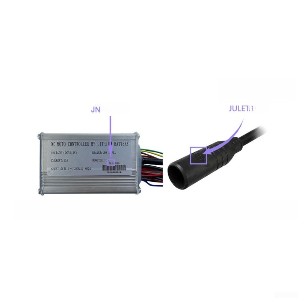 JN 25A Square Wave Controller für E Bike Motor 36V 48V Kompatibel mit 500W 750W bürstenlosem Nabenmotor Power Management und wetterbeständigem Design