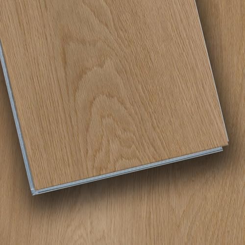 SPC Click Lock Luxury Vinyl Flooring Plank | 21.4 Sq.Ft | Thick 5 mm | Wood Floating LVP Floor Tile| 100% Waterproof |Rigid Core|Use for Indoor/Commercial/Office | (Oak-1)
