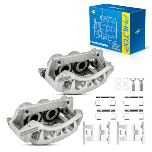 Image of PHILTOP Front Brake Caliper Fit for F-150 F-150 Heritage | 1996-1998 Ford F-150, 1999-2003 Ford F-150 (Rear BrakeType:Drum), 2004-2004 Ford F-150 Heritage (Rear BrakeType:Drum)