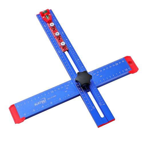 Gabarit de marquage pour le travail du bois en alliage d'aluminium stable de 350 mm KATSU 311406