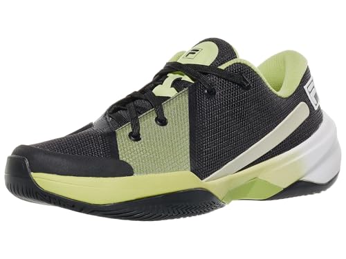 Fila Fire Ace Mens Tennis Shoes - Black/Lime/Gard/D Medium / 8.0