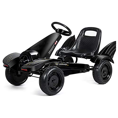 Buy Discount AAADRESSES Pedal Go Kart, 4 Wheel Powered Ride On Toy, Outdoor Racer Pedal Car with Clu...