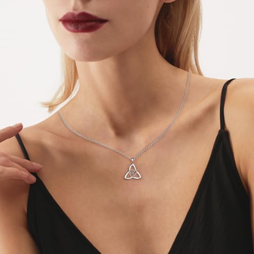 Image of Sterling Silver Pendant Necklace Charms Hypoallergenic Fashion Jewelry Dainty Valentines Day Birthday Gift for Women