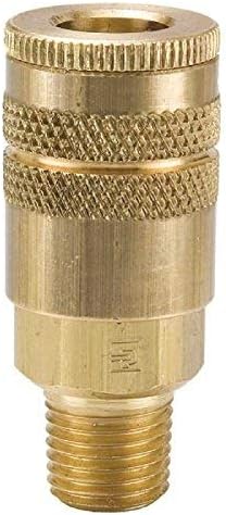 Parker B22E Valved Pneumatic Quick Coupler 3/8 NPT Male Brass