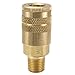 Parker B22E Valved Pneumatic Quick Coupler 3/8 NPT Male Brass