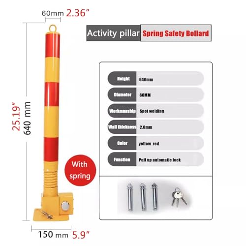 Barrière à vis extensible pour contrôle de la circulation en parking