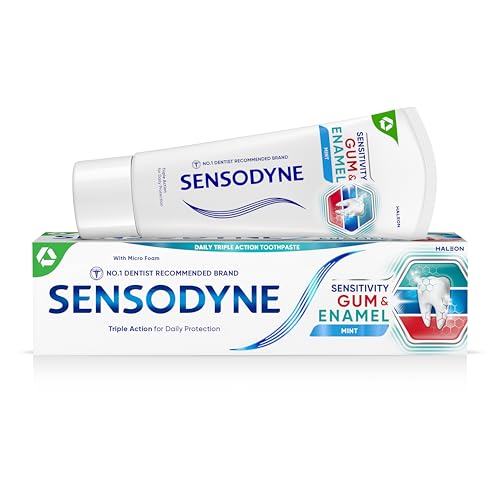 Sensodyne Toothpaste Sensitivity Gum & Enamel Sensitive Toothpaste for Sensitive Teeth with Gums Problems and Enamel Repair Mint Flavour 75ml