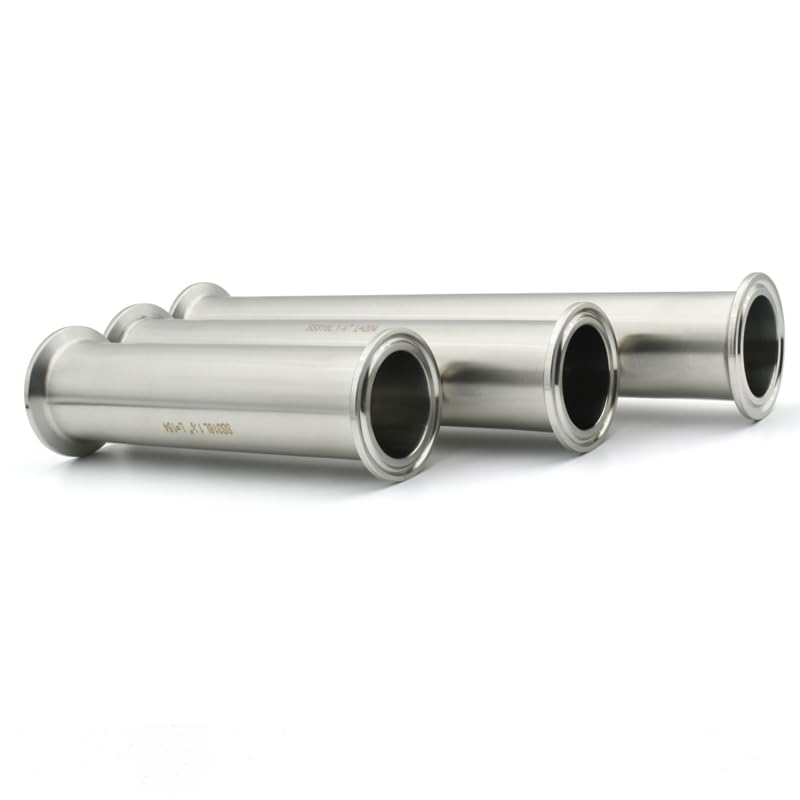 1PC Length 4 "-18" Grade Stainless Steel SUS304 Fitting Pipe OD 19-51 Homemade Ferrule Three Clips 50.5/64mm(1 pipe,12 INCHES (305MM)_OD19 X FERRULE50.5)