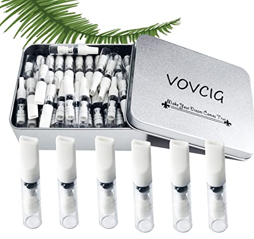 Cigarette Filters,Upgrade and Lengthen Disposable Filters,Dual-Purpose Nano-Mineral Crystal Tobacco Filters are Suitable for Conventional Cigarettes (8mm) and 5.5mm Cigarettes (80 per Pack)