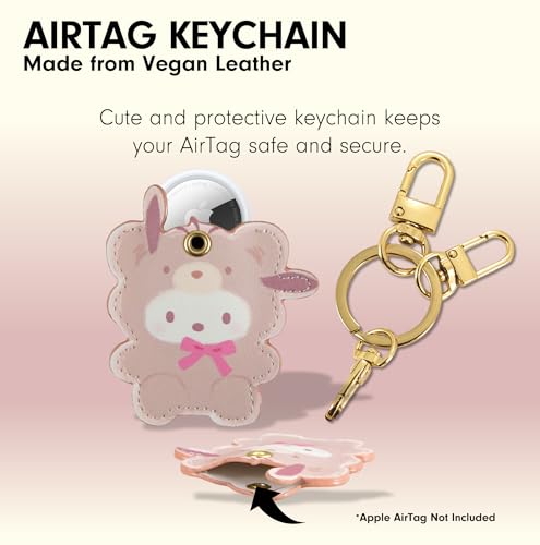 Image of Sonix x Sanrio Keychain Case Compatible with Apple AirTag | Protective Cover Keychain | Pochacco Latte Bears