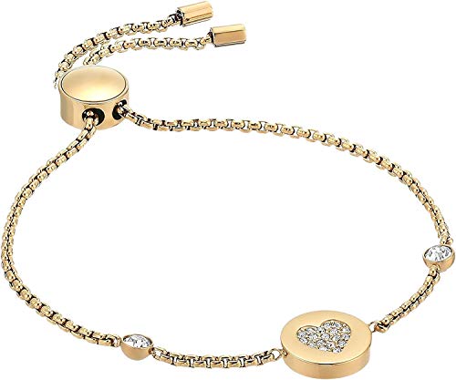 Michael Kors Symbols Gold-Tone Bracelet, Gold Heart Pendant, 8.5