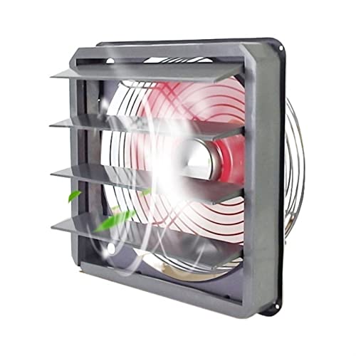 Ventilador de extracción con rejilla, ventilador de 14 pulgadas de potente extracción para uso doméstico e industrial con cubierta protectora de red de cobre miniatura 1
