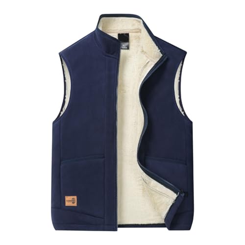 Gilet sans manches homme polaire doublée pour stopper le froid en hiver
