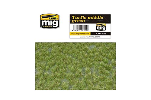 AMMO MIG-8355 Turfts Middle Green Grass Mats, Multicolour