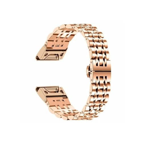 26 22mm Quickfit�X�e�����X�|�x���g�ɓK������Garmin Fenix 7x 7 6X 6 Pro 5X 5 935 945/Enduro 2/Epix Gen 2(Gold,22mm Width)