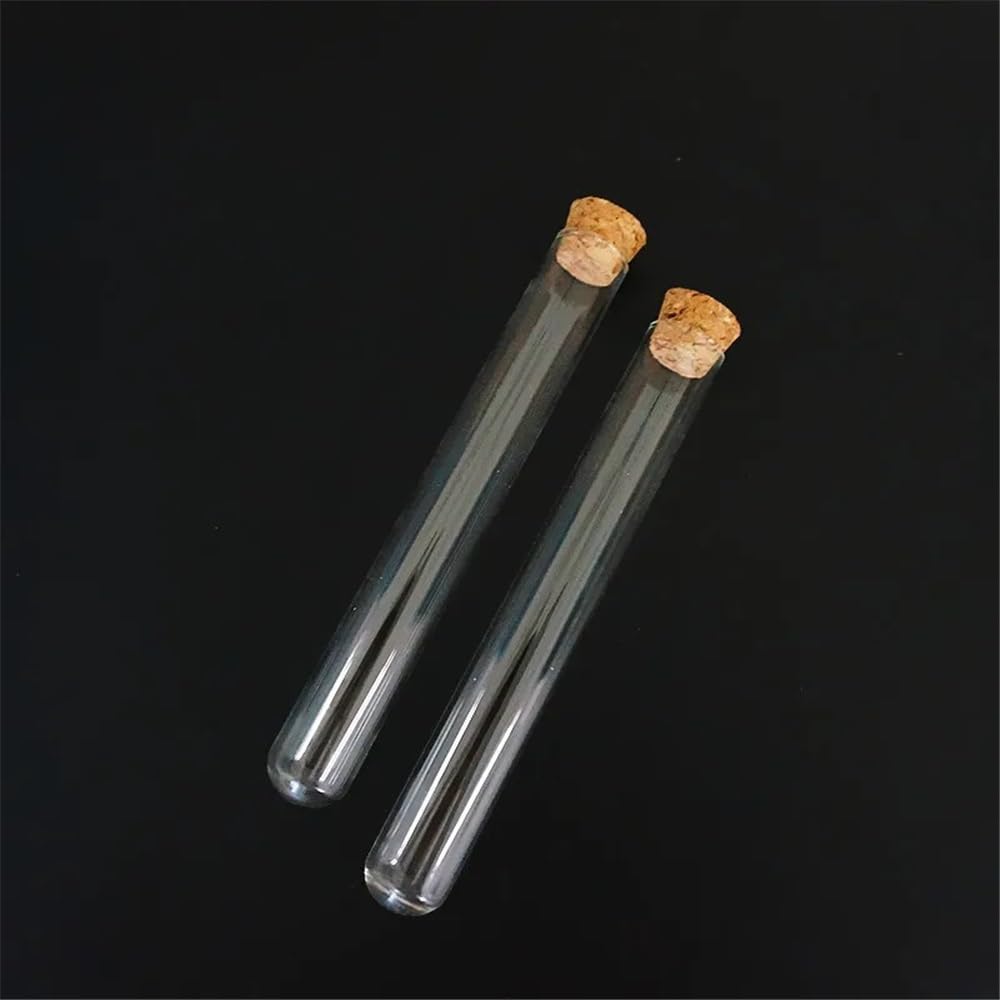 Équipements et fournitures de laboratoire Lot de 24 tubes en verre 20 x 150 mm avec bouchon liège for laboratoire