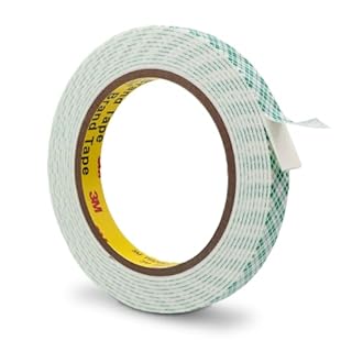 3M Double Sided Foam Tape 0.5" x 10Ft, Double Coated Urethane Foam Tape Adhesion Polyurethane for Bonding Attaching Mounting Interior Signage Nameplates DIY Card, 1 Pack, White