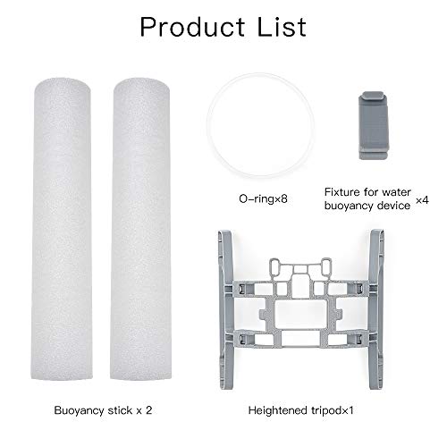 Rcgeek Landing Gear Leg Extension Floating Stick Kits Compatible with XIAOMI FIMI X8 SE 2020 Drone Landing on Water FIMI X8 SE 2020 Drone Extenders Holder Emergency Landing Training Part Accessories W - Thumbnail 6