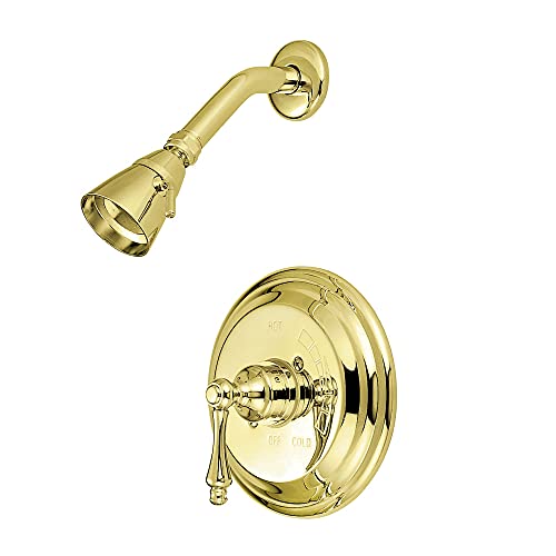 Kingston Brass KB3632ALSO Vintage Tub and Shower Faucet, 7-1/2-Inch, Polished Brass