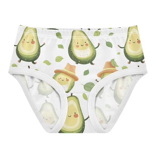 Wusikd Cute Avocado Girls' Underwear Cotton Girls Briefs Soft Toddler Underwear 2T