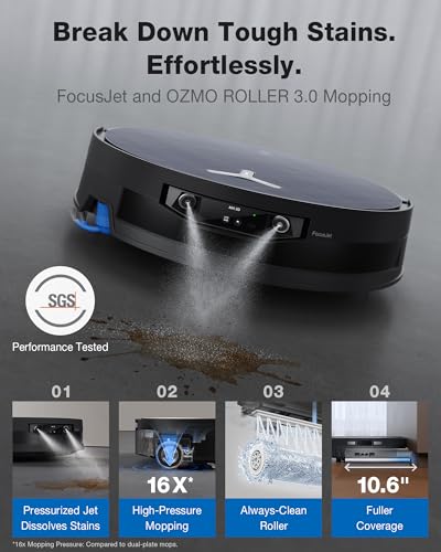 ECOVACS DEEBOT X12 PRO Omni Robot Vacuum and Mop, 22000Pa Suction, FocusJet Pre-Spray, Bagless Dust Station, OZMO Self-Washing Mop, TruEdge Cleaning, ZeroTangle, Perfect for Pet Hair & Carpets — view 2