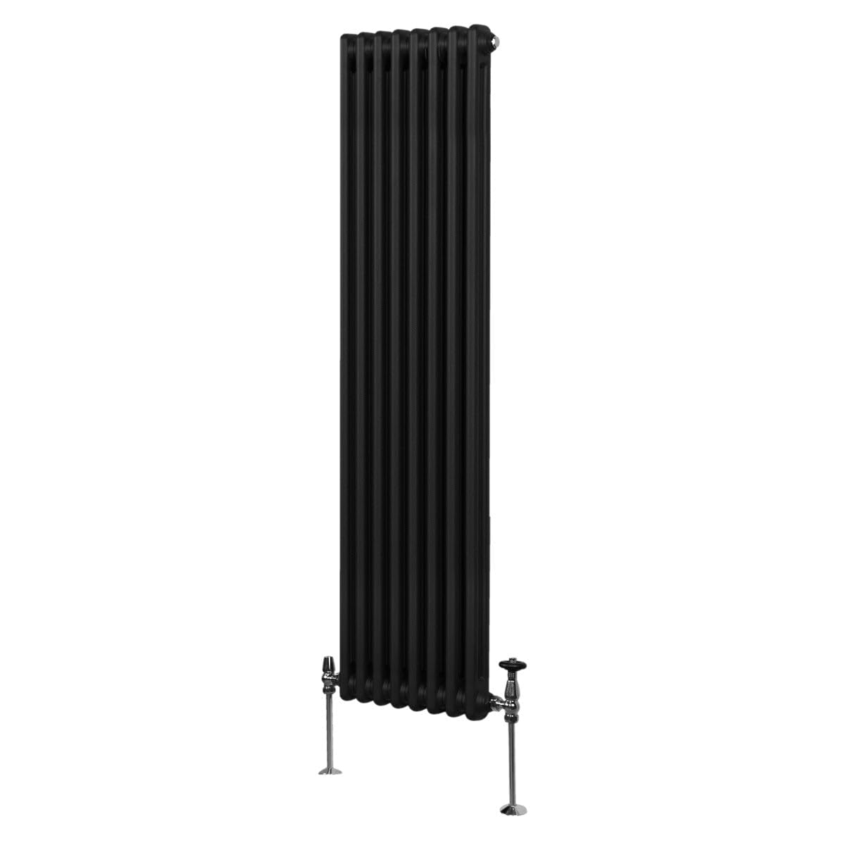 Monstershop Unisex Black Traditional 2 Column Radiator - 1800 X 382Mm In