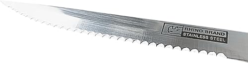 Miniatura 5 de ToolUSA KITCHEN DIVA - Paquete de 2 cuchillos de carne dentados de 8.5 pulgadas  Construcción de acero inoxidable  Cuchillas dentadas afiladas de