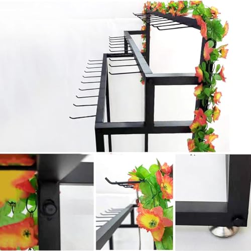 Soporte de exhibición de bufandas con sistema ajustable multiusos para ropa 7