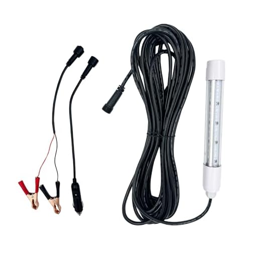 Taysing LED Submersible Fishing Light Underwater Night Fishing Finder Crappie Squid Light Lure Bait Boat Shad Shrimp Fish Finder Lamp, Deep Drop Water ice fishing bait 10W 1000lumen 12V/24V AC DC IP68