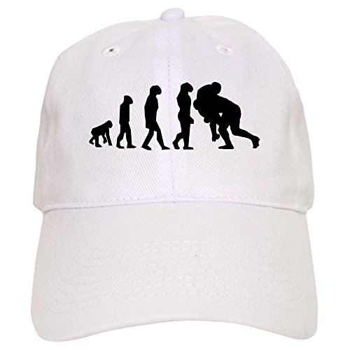 CafePress Rugby Tackle Evolution Cap Unique Adjustable Baseball Hat White