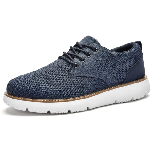 Image of Men's Breathable Mesh Comfortable Business Casual Shoes with Sneakers Design for Long Standing, Office Work, Formal Occasions & Walking