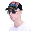 AYYQWE Grand Teton National Park Print Curved Mesh Baseball Cap Unisex Sun Protection Daily Casual Wear Outdoor Sports Hat Black #3