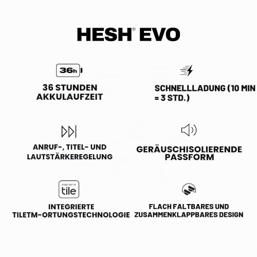 Skullcandy Hesh Evo Wireless Bluetooth Over-Ear-Kopfhörer, schallisolierender Passform, 36 Stunden Akkulaufzeit… – Ansicht 9