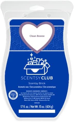 Scentsy Brick Clean Breeze 17 Fl Oz Scented Wax for Scentsy Warmer