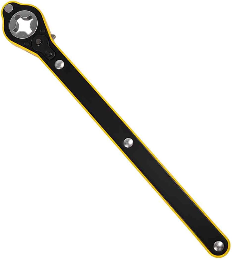 Car Jack Ratchet Wrench, 360° Swivel Labor-Saving Scissor Jack Adapter for Repair Tires, Universal Long-Handled Automotive Tire Lifting Tool, Fit for Trailer SUV, Sedan, Truck (Ratchet)