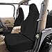 Kistrba Seat Covers Compatible with Jeep Wrangler TJ 1997-2002 Full Set, Air-Mesh Breathable Automotive Cover Cushion Accessories (All Black)
