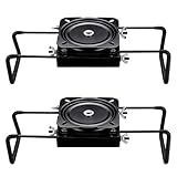 GZQIUYI Boat Seat Swivel Base Mount, Boat Seat Pedestal Mount Clamp with Swivel for Jon, Fishing, Kayak, Bass, Skiff with Bench, Clamp Adjusts from 7 1/2 to 18 inches, 2 Pack