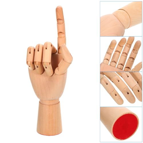 PATIKIL 10" Wooden Hand Model - Image 3