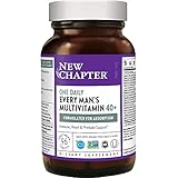 New Chapter Men's Multivitamin + Immune Support - Every Man's One Daily 40+, Fermented with Probiotics + Saw Palmetto + B Vitamins + Vitamin D3 + Organic Non-GMO Ingredients - 96 ct