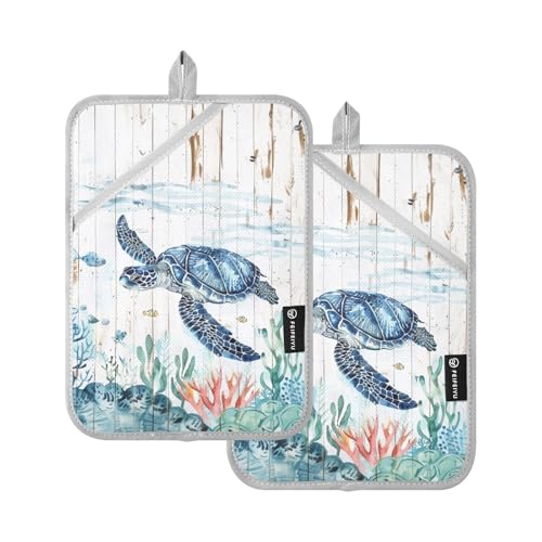 Soportes para ollas de cocina azul claro de 7 x 9.8 pulgadas Oceam 8