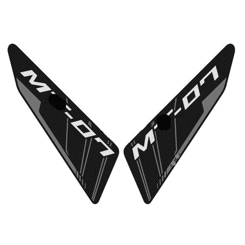 Autocollant réservoir MT07 avec genouillère antidérapante pour grip latéral