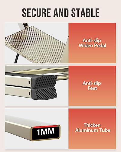 Taburete plegable escalera portátil ligera con pl metal antideslizante ancho para el hogar y la oficina no requiere montaje alta capacidad peso ideal para un fácil acceso y seguridad