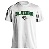 Alabama Birmingham UAB Blazers Classic Arch Mascot T-Shirt White Large