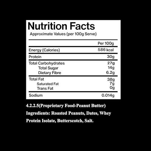 Image of Chase High Protein Peanut Butter Creamy 400g | With Isolate Whey & 120g Protein in Jar | 12g Per Serve | Salted Caramel Flavour with Chunks | Healthy Nut Butter Spread for Breakfast, Fitness, Gym