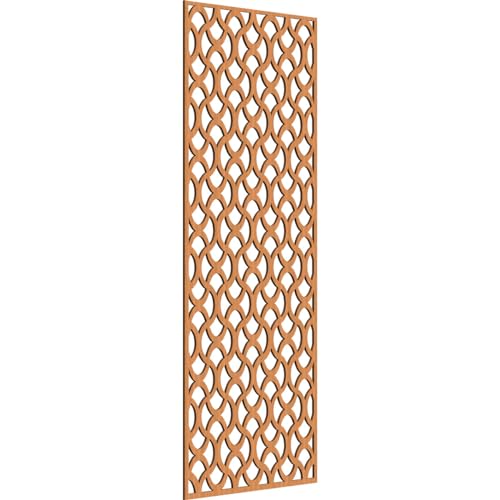 Image of Resort Decorative Pierced Fretwork Wood Wall Panels, 33 3 /8 inchW x 84 3 /8 inchH x 3 /8 inchT, Cherry
